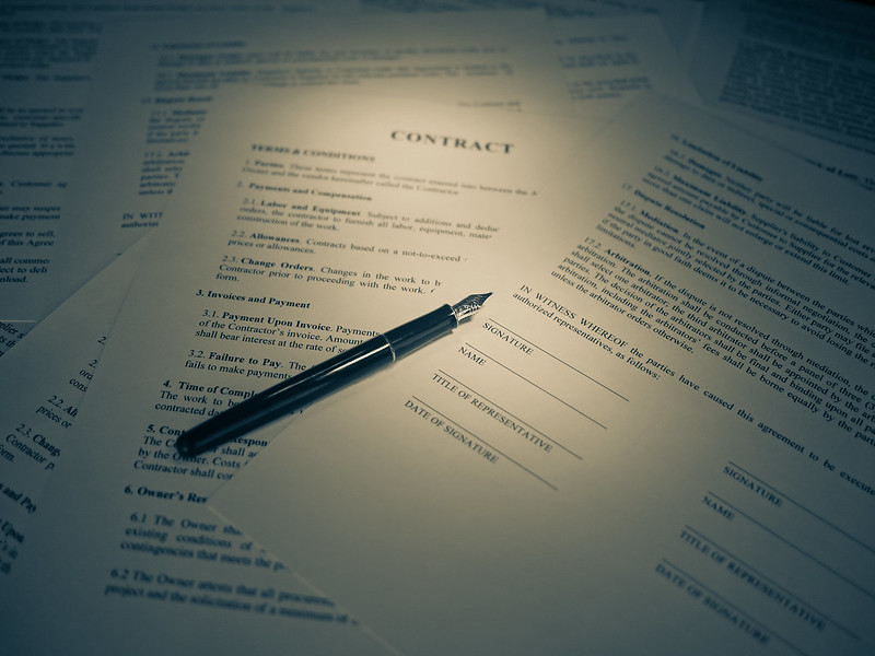 Filling Out a Contract for a Bridge Loan